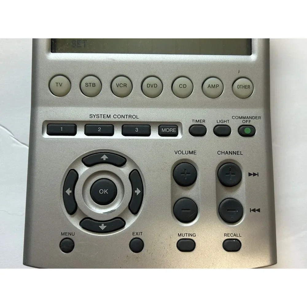 SONY (RM-AV3000) Integrated 18 Component‎ Universal Remote Commander Works